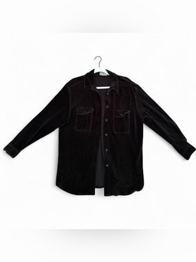 Black Corduroy Shirt Jacket